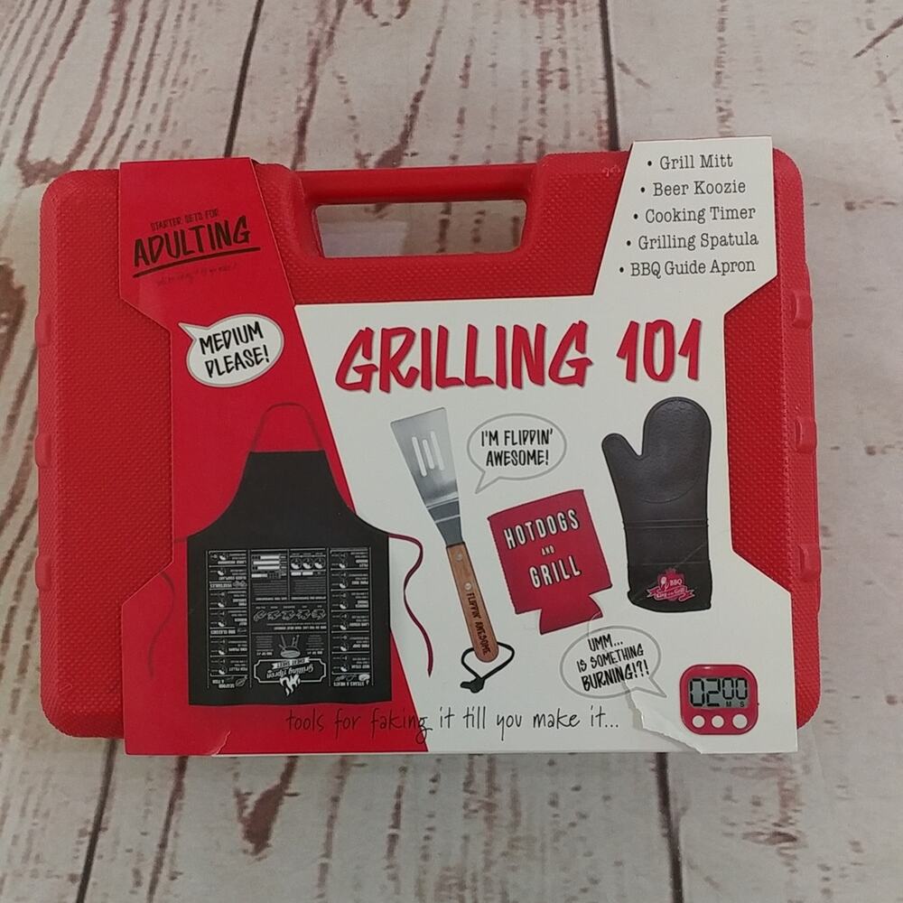 Grilling 101 5 Piece Set - Red Case